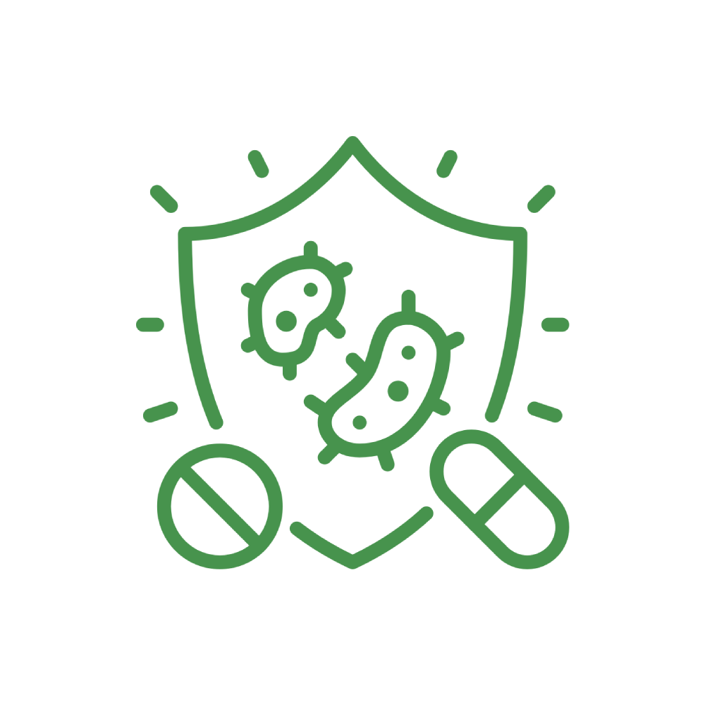 Advanced Microbial Protection Green Icon